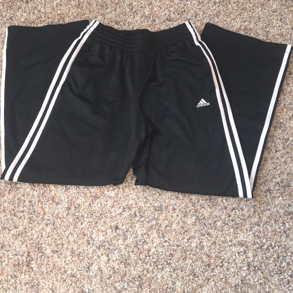 Adidas Black and White Pants.